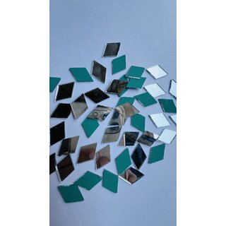 MIRROR GLASS WORLDWIDE Diamond Shape Mirror 12  19 mm 350 Pieces 100 gm Perfect for Lippan, Fabric, Mandala Art, Jewell