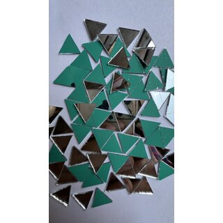 MIRROR GLASS WORLDWIDE Triangle Shape Mirrors of 12x14 mm335 Pieces100 gm for Crafts  Perfect for lippan, Fabric, Man