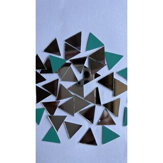 MIRROR GLASS WORLDWIDE Triangle Shape Mirrors of 17x20 mm220Pieces100 gm for Crafts  Perfect for lippan, Fabric, Mand