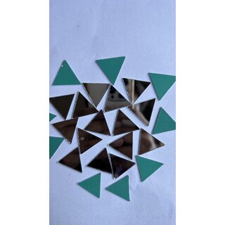 MIRROR GLASS WORLDWIDE Triangle Shape Mirrors of 21x24 mm170 Pieces100 gm for Crafts  Perfect for lippan, Fabric, Man