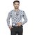 DUKUL Men's Long Sleeve Formal Classic Blue Strip Print Shirt | Regular Fit | Stylish & Comfortable | Soft Cotton | Machine Washable | Perfect for Business & Office