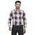 DUKUL Men's Long Sleeve Formal Checks Shirt | Regular Fit | Stylish & Comfortable | Soft Cotton | Machine Washable | Perfect for Business & Office