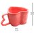 Rare Planet Handcrafted Pink Heart-Shaped Ceramic Mug Pack of 1