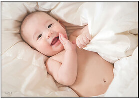 Smart Books Publishers Baby Poster - Cute Wall Decor for Pregnant Women | Non-Tearable 300 GSM Glossy Print | 13x19 Inch Perfect Size for Nursery or Bedroom