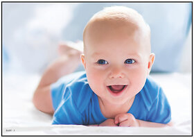 Smart Books Publishers Baby Poster - Non-Tearable Wall Decor for Pregnant Women | 13x19 Inch | 300 GSM Glossy Quality | Perfect Baby Photos for Your Nursery