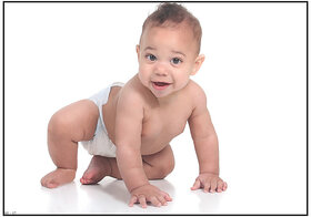 Cute Baby Poster for Expecting Moms - Smart Books Publishers | 300 GSM Glossy, Water-Proof & Laminated | 13x19 Inch High-Quality Wall Art for Baby Rooms