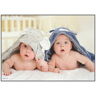 Cute Baby Poster for Pregnant Women - Smart Books Publishers | 13x19 Inch | High-Quality 300 GSM Glossy, Water-Proof & Laminated | Perfect Baby Wall Art for Nursery & Bedroom