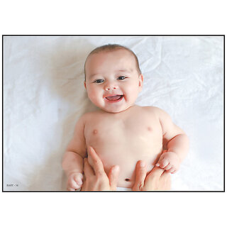 Cute Baby Poster for Pregnant Women - Vibrant 13x19 Inch Print by Smart Books Publishers | 300 GSM Non-Tearable Glossy Paper | Perfect for Baby Room Decor