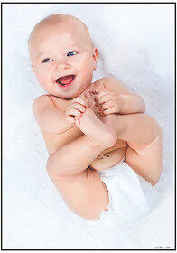 Smart Books Publishers Baby Poster - Cute & Cozy Wall Decor for Pregnant Women | 300 GSM Glossy, Waterproof & Laminated | 13x19 Inch High-Quality Print for Your Babys Room