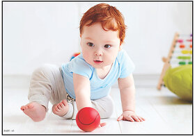 Adorable Baby Poster - Perfect for Pregnant Women by Smart Books Publishers | 300 GSM Glossy, Waterproof, and Laminated | 13x19 Inch | Cute Baby Photos for Your Nursery Wall