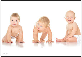 Smart Books Publishers Baby Poster - Cute & Inspiring Wall Art for Pregnant Women | 13x19 Inch | High Quality 300 GSM Glossy & Waterproof | Perfect Baby Photos for Nursery and Bedroom Decor