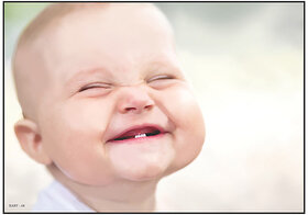 Smart Books Publishers Baby Poster - Adorable Wall Art for Pregnant Women | High-Quality 300 GSM Glossy Print | Water-Proof & Laminated | Perfect 13x19 Inch Size for Nursery Decor