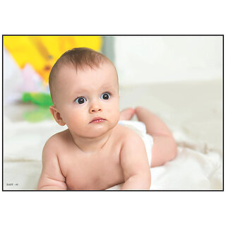 Cute Baby Poster for Pregnant Women - Smart Books Publishers | 13x19 Inch, High-Quality Laminated Print on 300 GSM Glossy Paper | Perfect for Nursery & Baby's Room Decor