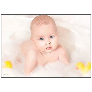 Smart Books Publishers - Cute Baby Poster for Pregnant Women | 13x19 Inch | High-Quality 300 GSM Glossy Non-Tearable Paper | Water-Proof & Laminated | Perfect for Baby Room Decor