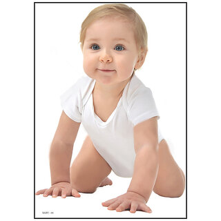 Smart Books Publishers Cute Baby Poster - Perfect Wall Decor for Pregnant Women | 300 GSM Glossy, Water-Resistant, 13x19 Inch | Adorable Baby Photos for Your Nursery or Bedroom