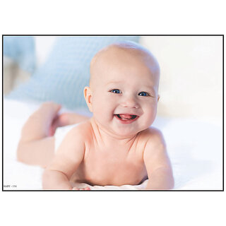 Cute Baby Poster for Pregnant Women - Smart Books Publishers | Large 13x19 Inch | High-Quality 300 GSM Glossy Non-Tearable & Waterproof | Perfect Baby Wall Decor for Rooms