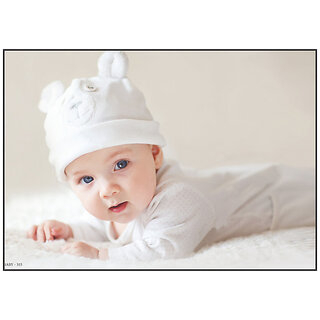 Cute Baby Poster for Pregnant Women - Smart Books Publishers | 300 GSM Glossy | Large 13x19 Inch | High-Quality, Water-Proof & Laminated | Perfect for Nursery or Bedroom Decor