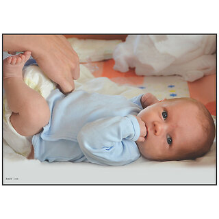 Smart Books Publishers Baby Poster - Adorable 13x19 Inch Artwork for Pregnant Women | High-Quality, Waterproof & Laminated Glossy Print | Perfect for Babys Room Decor