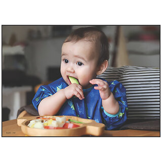 Smart Books Publishers Baby Poster - 13x19 Inch | 300 GSM Glossy, Non-Tearable, Waterproof & Laminated | Perfect Wall Decor for Pregnant Women - Cute Baby Photos for Room & Nursery