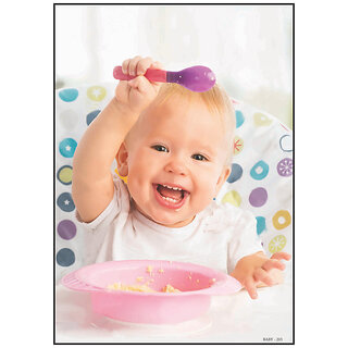 Smart Books Publishers Baby Poster - Cute & Charming Wall Dcor for Pregnant Women | 13x19 Inch, 300 GSM Glossy Non-Tearable Paper, Water-Proof & Laminated, Perfect for Nursery & Baby Room