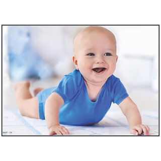 Smart Books Publishers Baby Poster - Cute & Colorful Wall Art for Pregnant Women | 13x19 Inch, High-Quality 300 GSM Glossy Paper, Water-Proof & Laminated | Perfect for Nursery Decor