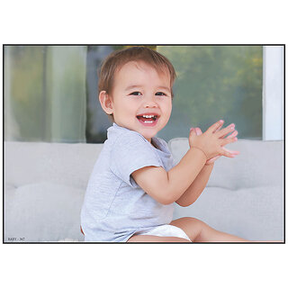 Cute Baby Poster for Pregnant Women - Smart Books Publishers | High-Quality 300 GSM Glossy Sheet | 13x19 Inch Laminated Wall Art | Perfect for Nursery Decor