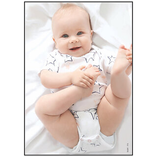 Cute Baby Poster for Pregnant Women - Smart Books Publishers, 13x19 Inch, High-Quality 300 GSM Glossy Non-Tearable Paper, Water-Proof & Laminated, Perfect Wall Decor for Babys Room