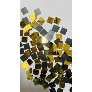 Golden Raguler Square Shape Mirrror 11mm 260Piece in 100gram