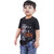 Kid Kupboard Cotton Baby Boys T-Shirt, Dark Black, Half-Sleeves, 3-4 Years KIDS7427