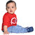 Kid Kupboard Cotton Baby Boys T-Shirt, Red, Half-Sleeves, 9-12 Months KIDS7428