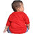 Kid Kupboard Cotton Baby Boys T-Shirt, Red, Half-Sleeves, 9-12 Months KIDS7428