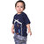 Kid Kupboard Cotton Baby Boys T-Shirt, Dark Blue, Half-Sleeves, 3-4 Years KIDS7432