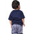 Kid Kupboard Cotton Baby Boys T-Shirt, Dark Blue, Half-Sleeves, 3-4 Years KIDS7432