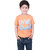 Kid Kupboard Cotton Boys T-Shirt, Light Orange, Half-Sleeves, 7-8 Years KIDS7439