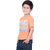 Kid Kupboard Cotton Boys T-Shirt, Light Orange, Half-Sleeves, 7-8 Years KIDS7439