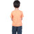 Kid Kupboard Cotton Boys T-Shirt, Light Orange, Half-Sleeves, 7-8 Years KIDS7439