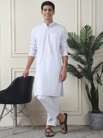 Men's Cotton Blend Regular Kurta