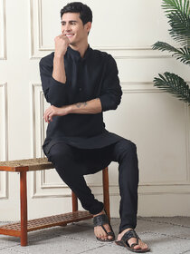 Men's Cotton Blend Regular Kurta