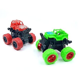 Mini Monster Friction Power Truck Toys | Car Toy For Kids | Push & Go Forward Toy | Car Toy | 360 Drift Stunt Car|Off-Road Toy Car with Fast Action|Best Gift for KidsIndoor & Outdoor Play (Pack of 2)
