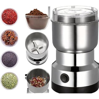 Nima Stainless Steel Electric Grinder for Kitchen Office Home Use 300ml Mixer Grinder