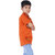 Kid Kupboard Cotton Boys T-Shirt, Bright Orange, Half-Sleeves, 9-10 Years KIDS7452