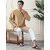 Men's Banarasi Dupion Silk Solid Kurta