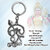 Murugan OM Vel Key Chain Lord Muruga Tamil Om Text Metal Key chain For Men and Women