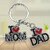 I Love Dad and Mom Keychain  Dad and Mom Metal Keychain  Gift for Parents  Family Key chain for Mom and Dad  Anniversary Wedding Birthday Gift for Parents