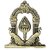 Om Vel With Double Side Peacock and Arch  Idol for Car Dashboard  Pooja Room and Office  With Stand  Lord Murugan for Decorative and Gift Item (Size 6cm)