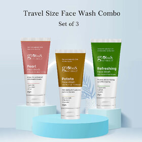 Globus Naturals Potato Refreshing  Papaya Face Wash Combo Set of 3 50gm