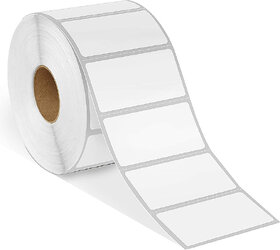 LABELKART   50x38mm 2UP Direct Thermal Label Roll  3000 Glossy Labels | Hot Melt Adhesive | 1-Inch Core | Barcode, Price, Shipping & Product Stickers