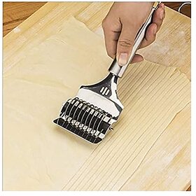 MOMISY Stainless Steel Noodle Maker Roller Docker Dough Ginger Garlic Spaghetti Cutter Multi-Function Kitchen Tool