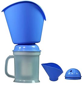 3 In 1 Steam Vaporizer Nose Steamer for Cold & Cough Nozzle Inhaler & Nose Vaporiser (Blue)