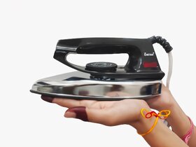 MyChetan Dry Iron Royal Light weight Automatic Nonstick 750W Power Saver Electric Iron for Home, Hostels, Tailors